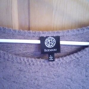 Bobeau Purple Crew Neck Sweater